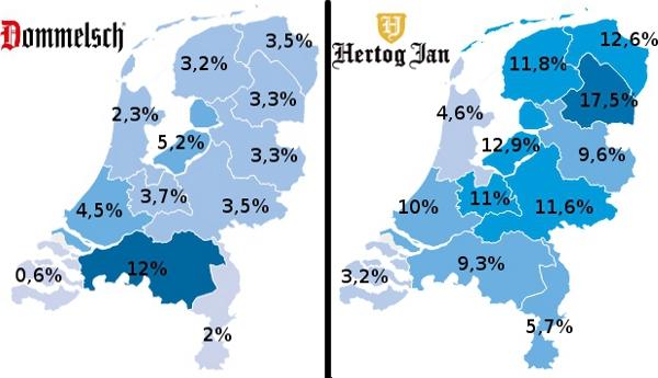 Dommelsch en Hertog Jan aandeel in de horeca Dommelsch en Hertog Jan aandeel in de horeca