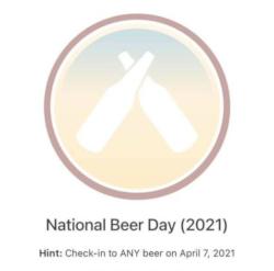 National Beer Day Badge
