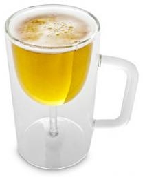 Wijnglas als bierglas
