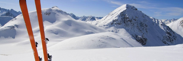 Wintersport uitzicht 