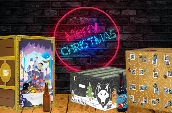 Verschillende bier adventskalenders