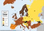 bier kaart van europa
