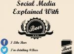 Social media wordt uitgelegd met bier