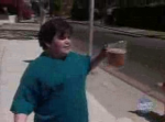 Dikke bierverkoper van 10 jaar