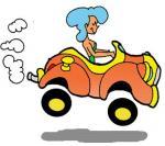 Een man en een vrouw zitten in een auto (mop)