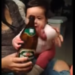 Baby heeft liever een biertje
