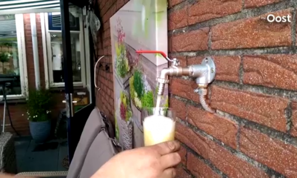 Bier uit een gewone kraan