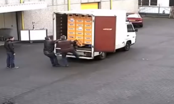 Bier uitladen