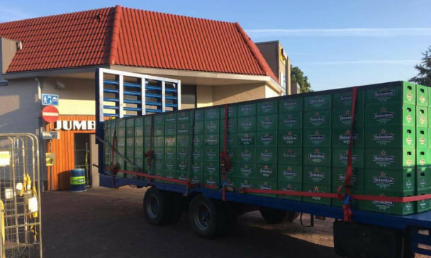 1000 kratten bier inleveren bij Jumbo