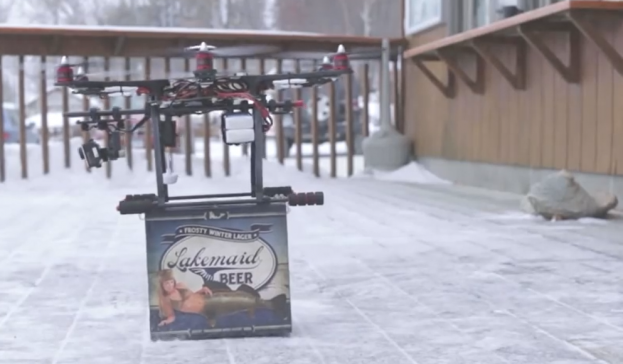 Bier met drone