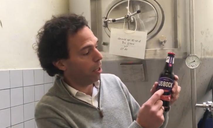 Jan Paul Rutten met de Gulpener IJsbock