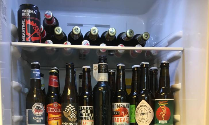 Bier in de ijskast