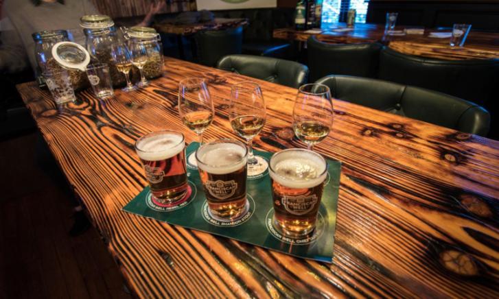 Bier op de bar
