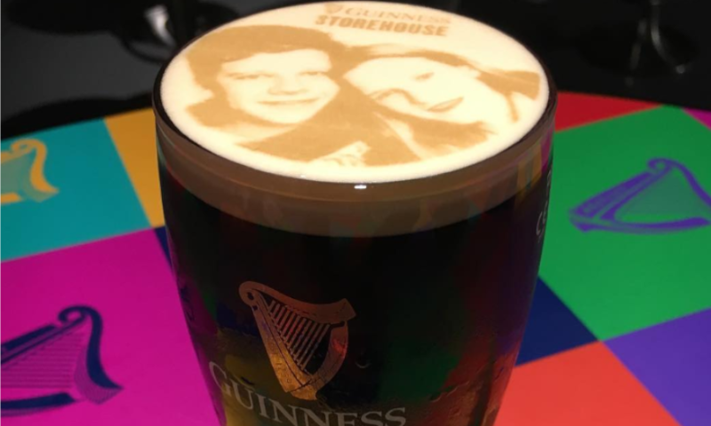 Guinness met selfie