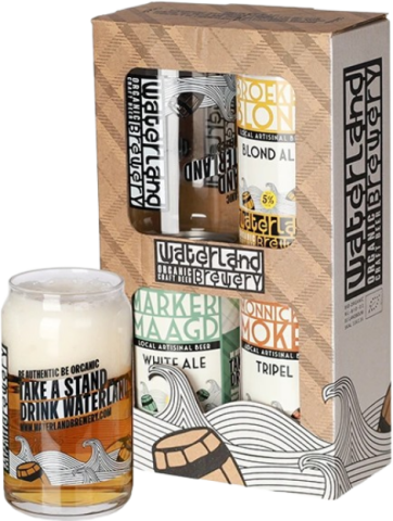 Nieuw: Waterland Brewery biercadeau met glas