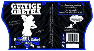 Barelds & Sabel Guitige Gretha etiket