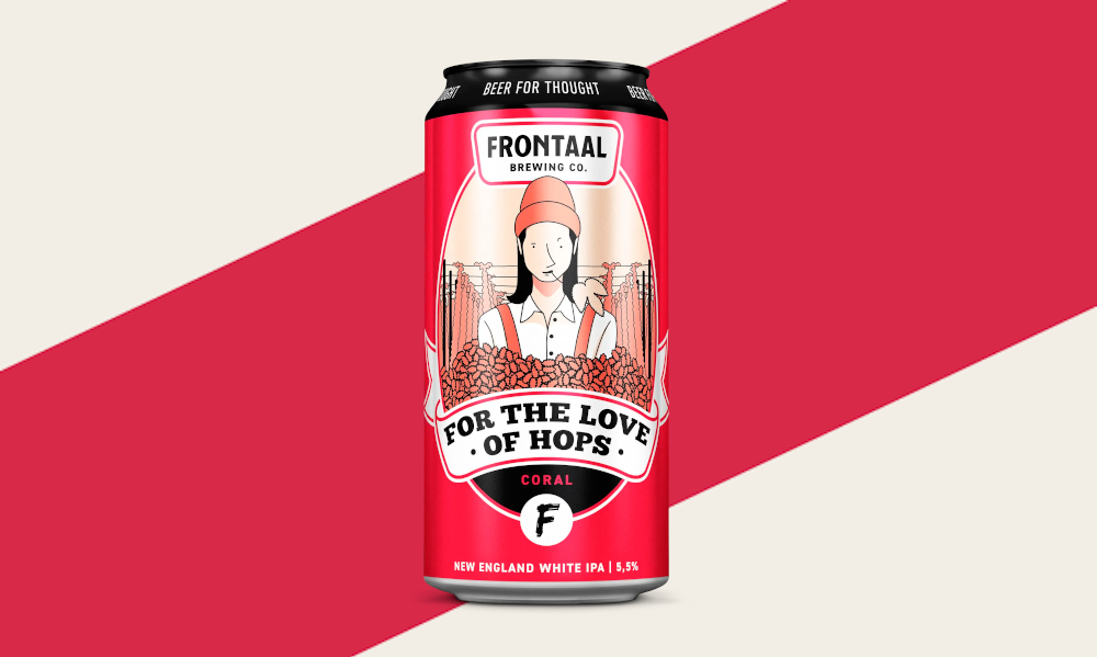Frontaal For the Love of Hops Coral bier Frontaal For the Love of Hops Coral bier