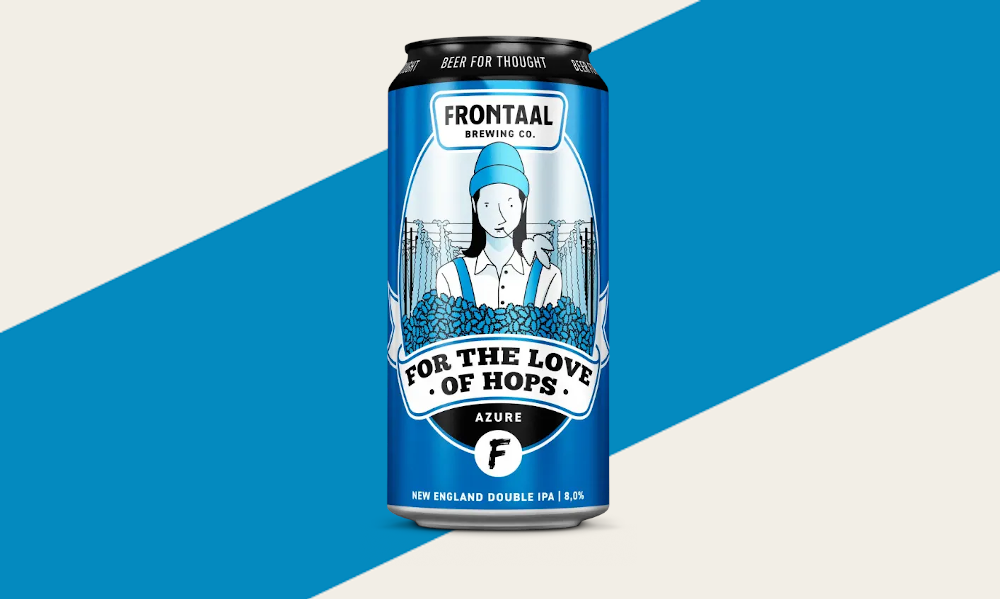 Frontaal For the Love of Hops Azure bier