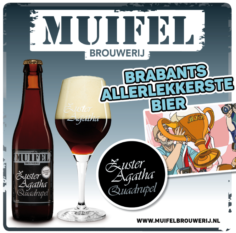 Zuster Agatha is in 2024 verkozen tot allerlekkerste bier van brabant