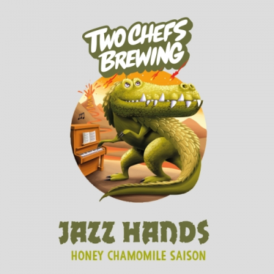 Two Chefs Jazz Hands logo