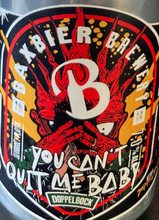 Baxbier You Can't Quit Me Baby logo