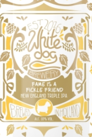White Dog Fame Is A Fickle Friend logo