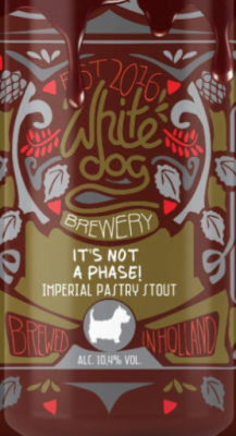 White Dog It's not a Phase logo
