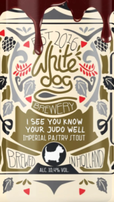 White Dog I See You Know Your Judo Well! logo