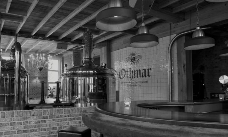 Othmar brouwerij foto zwart/wit