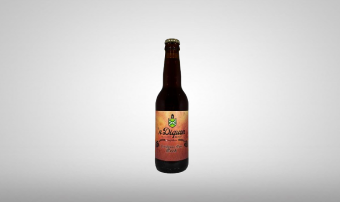  n Diquen Caribbean Rum Bock Flesje