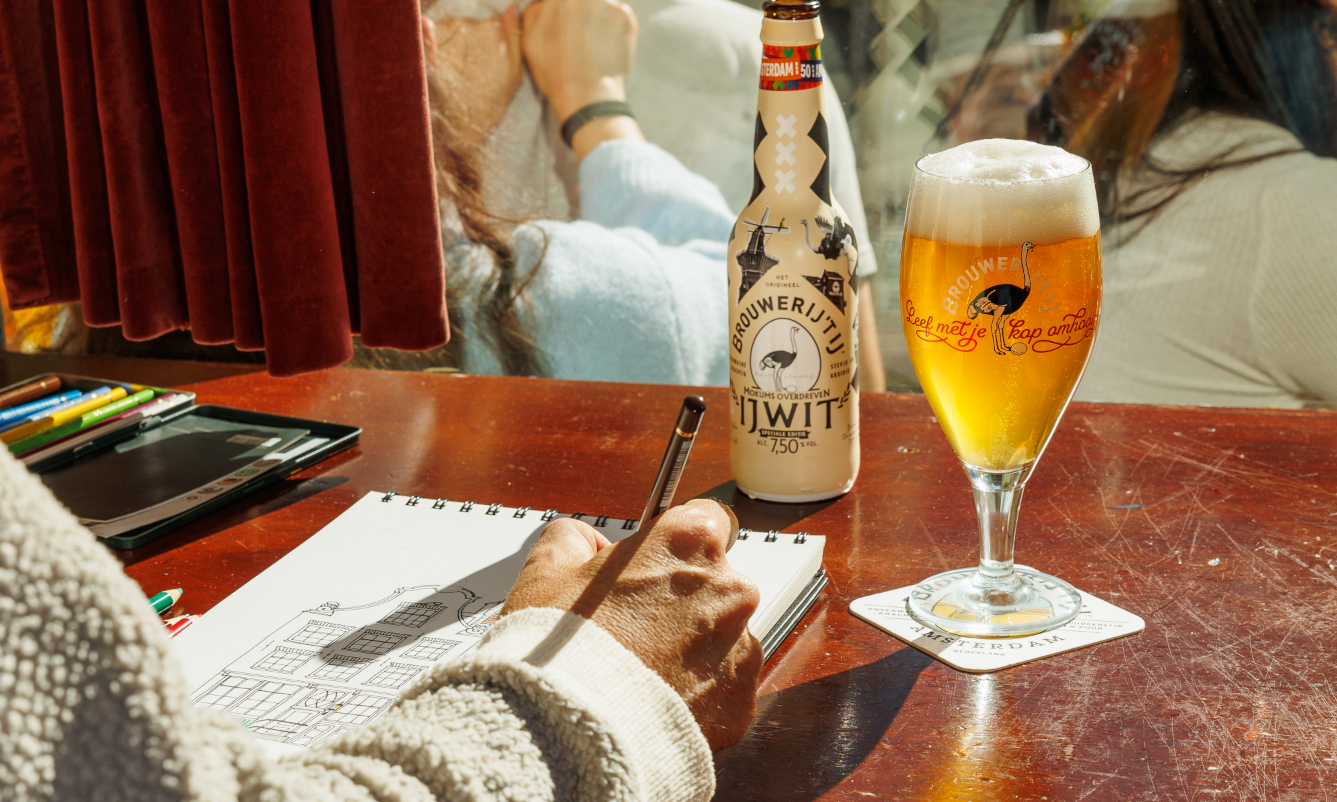 Mokums Overdreven IJwit op het terras