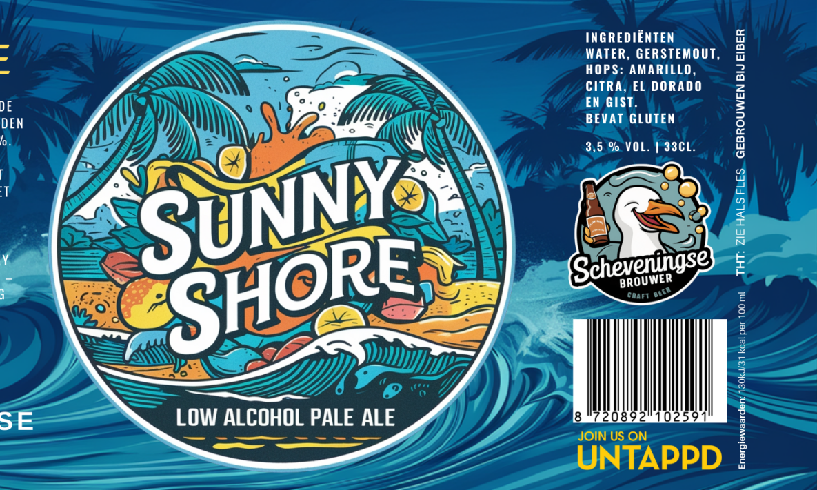 Sunny Shore Etiket header