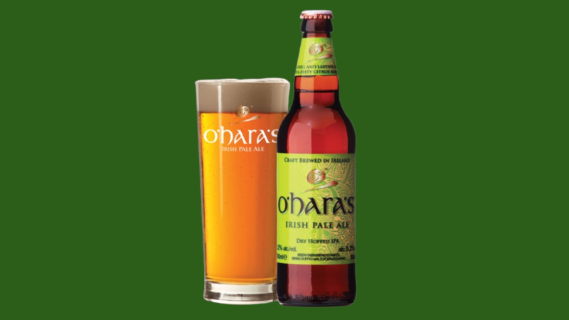 O Hara s Irish Pale Ale bier fles en glas