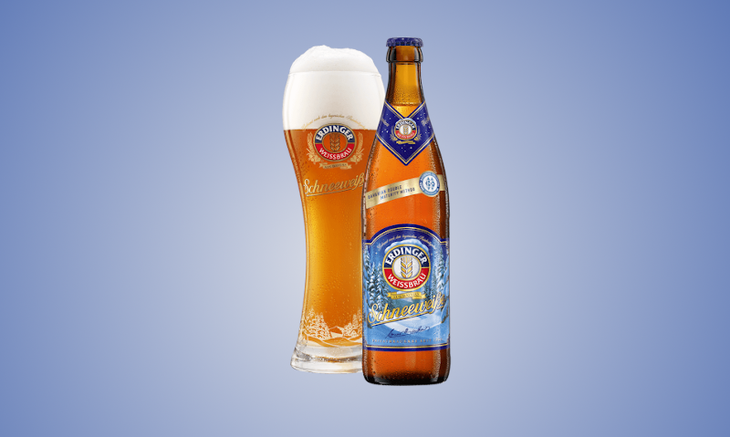 Erdinger Schneeweisse fles en glas Erdinger Schneeweisse fles en glas