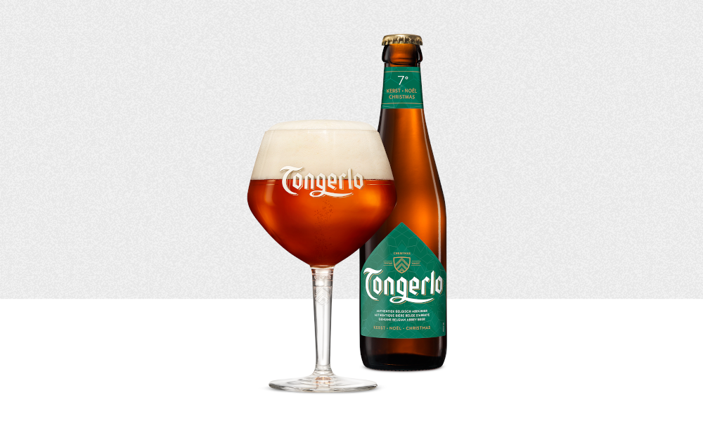 Tongerlo Christmas flesje en glas Tongerlo Christmas flesje en glas