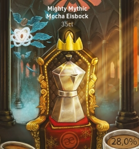 Emelisse Mighty Mythic Mocha Eisbock Logo