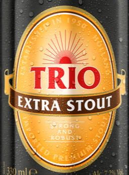 Trio Extra Stout logo Trio Extra Stout logo