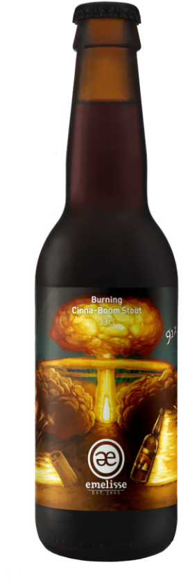 Emelisse Burning Cinna Boom Stout Flesje Emelisse Burning Cinna Boom Stout Flesje