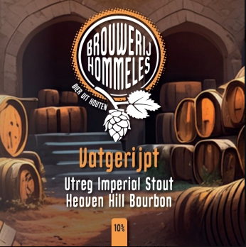 Hommeles Vatgerijpt Utreg Imperial Stout Heaven Hill 2024 logo Hommeles Vatgerijpt Utreg Imperial Stout Heaven Hill 2024 logo
