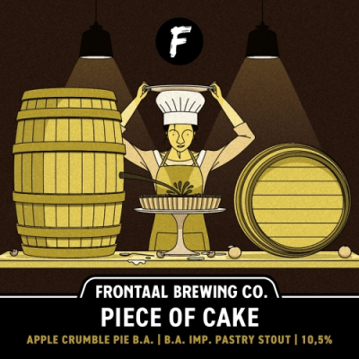 Frontaal Piece of Cake Apple Crumble Pie BA logo