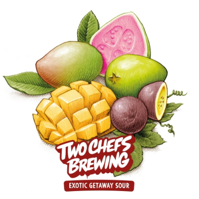 Two Chefs Exotic Getaway Logo