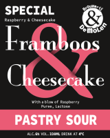 De Molen Framboos Cheesecake logo De Molen Framboos Cheesecake logo