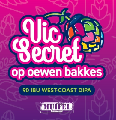 Muifel Vic Secret op oewen Bakkus Logo