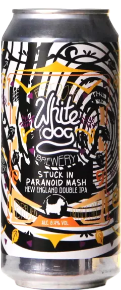 White Dog Stuck In Paranoid Mash blikje