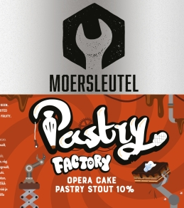 Moersleutel Pastry Factory Opera Cake Logo Moersleutel Pastry Factory Opera Cake Logo