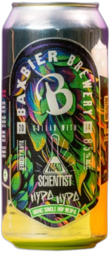 Baxbier x Mad Scientist HYPA HYPA blik