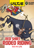 Uiltje Red Shirt Rodeo Riding Logo Uiltje Red Shirt Rodeo Riding Logo