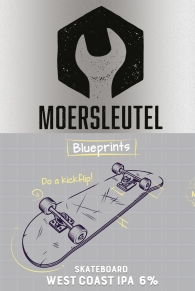 Moersleutel Blueprints Skateboard logo