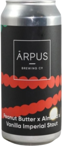 rpus Brewing Co Peanut Butter X Almond X Vanilla Imperial Stout blikje  rpus Brewing Co Peanut Butter X Almond X Vanilla Imperial Stout blikje