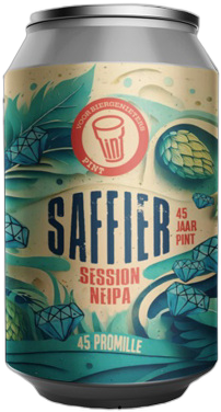 Saffier bier blikje